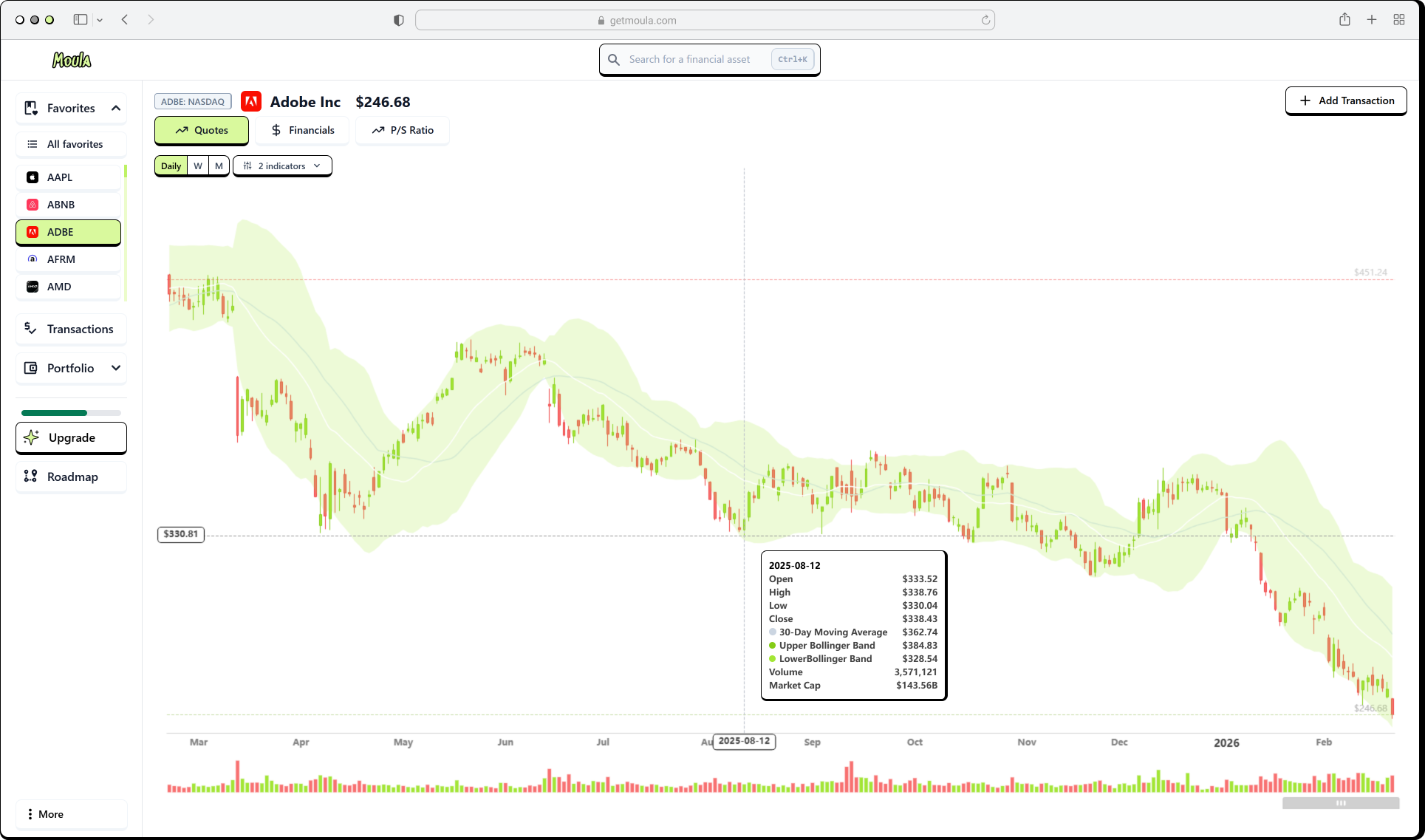 Moula app screenshot